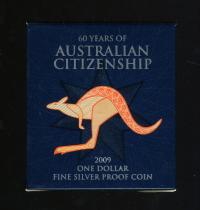 Image 1 for 2009 $1 Silver Proof - 60 Years of Australian Citizenship