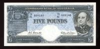 Image 1 for 1961 Five Pound Banknote Coombs-Wilson aEF - TB41 889148