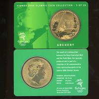 Image 1 for 2000 Sydney Olympics Archery $5 Coin Uncirculated