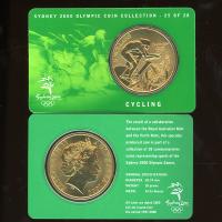 Image 1 for 2000 Sydney Olympics Cycling $5 Coin Uncirculated