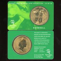 Image 1 for 2000 Sydney Olympics Handball $5 Coin Uncirculated