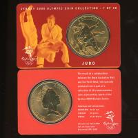 Image 1 for 2000 Sydney Olympics Judo $5 Coin Uncirculated