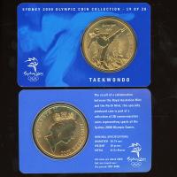 Image 1 for 2000 Sydney Olympics Taekwondo $5 Coin Uncirculated