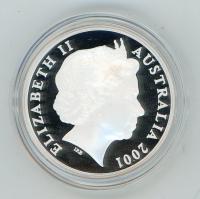 Image 2 for 2001 $5 Silver Proof From Masterpieces In Silver Set - Reid Forrest & Quick