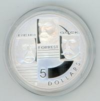 Image 1 for 2001 $5 Silver Proof From Masterpieces In Silver Set - Reid Forrest & Quick