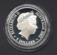 Image 3 for 2002 Queen Mother $5 Silver Proof Coin