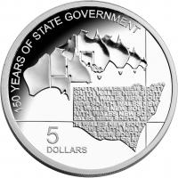 Image 2 for 2006 $5.00 Silver Proof New South Wales 150 Years of State Government