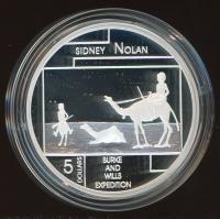 Image 1 for 2006 Australian $5 Silver Coin from Masterpieces in Silver Set - Sidney Nolan Burke and Wills Expedition