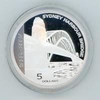 Image 2 for 2007 75th Anniversary of the Sydney Harbour Bridge $5 Proof