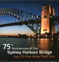 Image 1 for 2007 75th Anniversary of the Sydney Harbour Bridge $5 Proof
