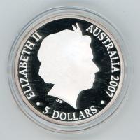 Image 3 for 2007 the Ashes $5 Silver Proof