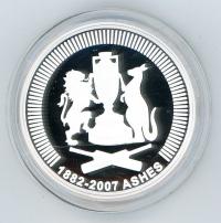 Image 2 for 2007 the Ashes $5 Silver Proof