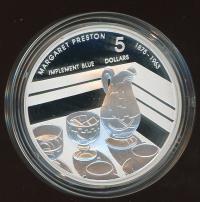 Image 1 for 2007 Australian $5 Silver Coin from Masterpieces in Silver Set - Margaret Preston Implement Blue