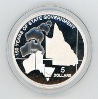 Image 2 for 2009 State Government Series $5 Silver Proof - Queensland