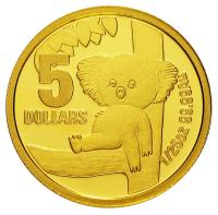 Image 2 for 2008 Little Dinkums - Kip Koala $5 Gold Proof