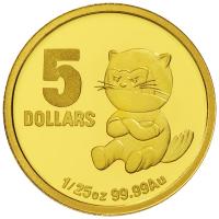 Image 2 for 2010 Little Dinkums - Tinga Tasmanian Devil $5 Gold Proof
