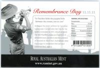 Image 2 for 2011 Remembrance Day Coloured $5 UNC Coin