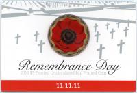 Image 1 for 2011 Remembrance Day Coloured $5 UNC Coin