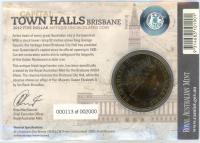 Image 2 for 2012 $5 Antique UNC Coin Capital Town Halls - Brisbane