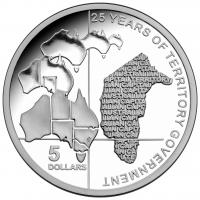 Image 2 for 2014 $5.00 Silver Proof Australian Capital Territory 25 Years of Territory Government