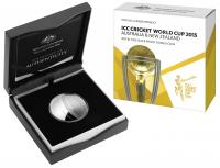 Image 1 for 2015 ICC Cricket World Cup $5.00 Silver 1oz Proof Domed Coin