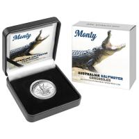 Image 1 for 2016 $5 High Relief Silver Proof Coin - Australian Saltwater Crocodiles