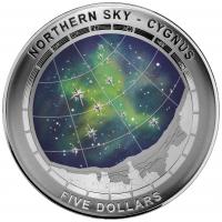 Image 2 for 2016 Northern Sky Cygnus Silver Proof Domed Coin