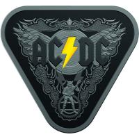 Image 2 for 2018 ACDC Fine Silver Nickel Plated Coloured Proof Triangular Coin
