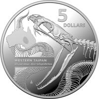 Image 2 for 2020 Inside Australia's Most Dangerous $5.00 Silver Proof Western Taipan