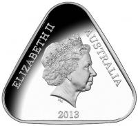 Image 2 for 2013 $5.00 Triangular Silver Proof Coin - 25th Anniversary of Australian Parliament House