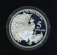 Image 1 for 1995 $5.00 Silver Proof Coin in Capsule from Masterpieces in Silver Set - The Gold Rush Era