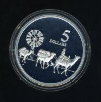 Image 1 for 1997 Australian $5 Silver Coin from Masterpieces in Silver Set - Camels.  The Coin is Sterling Silver and contains over 1oz of Pure Silver.