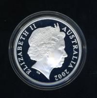 Image 2 for 2002 Australian $5.00 Silver Coin from Masterpieces in Silver Set - HM Bark Endeavour.  The Coin is .999 Silver.