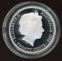 Image 2 for 1998 Australian Twenty Cent Silver Coin from Masterpieces in Silver Set - 1951 Federation Florin Design