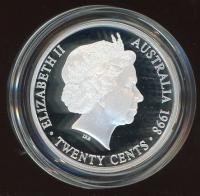 Image 2 for 1998 Australian Twenty Cent Silver Coin from Masterpieces in Silver Set - 1938 Florin Design