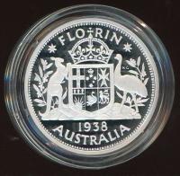 Image 1 for 1998 Australian Twenty Cent Silver Coin from Masterpieces in Silver Set - 1938 Florin Design
