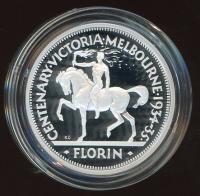 Image 1 for 1998 Australian Twenty Cent Silver Coin from Masterpieces in Silver Set - 1934-35 Melbourne Centenary Florin Design