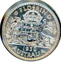 Image 1 for 1939 Australian Florin (A) VF