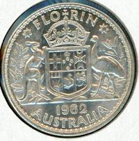 Image 1 for 1962 Australian Florin aUNC A