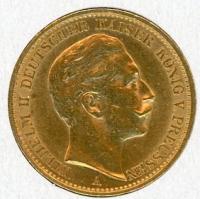 Image 2 for 1909A German Gold 20 Marks
