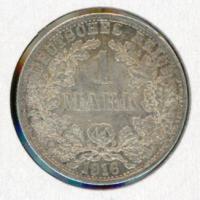 Image 1 for 1916F German Silver Half Mark gEF