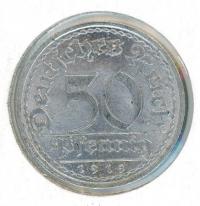 Image 1 for 1919D German Silver 50 Pfennig aUNC