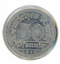 Image 1 for 1919E German Silver 50 Pfennig aUNC