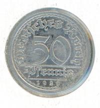 Image 1 for 1919J German Silver 50 Pfennig gEF