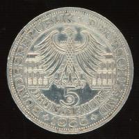 Image 2 for 1955G German Silver Five Marks