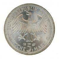 Image 2 for 1967F German Silver Five Marks aUNC