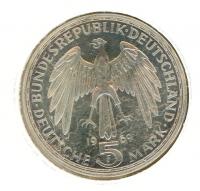 Image 2 for 1969F German Silver Five Marks (A)