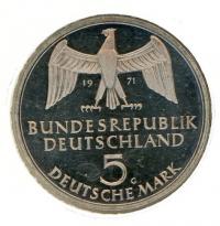 Image 2 for 1971G German Silver Five Marks