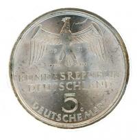 Image 2 for 1971G German Silver Five Marks (B)