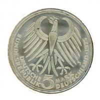 Image 2 for 1975J German Silver Five Marks